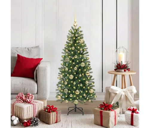 Mākslīgā Ziemassvētku Eglīte Su 150 Led Zaļa 120 Cm Pe Un Pvc Vidaxl