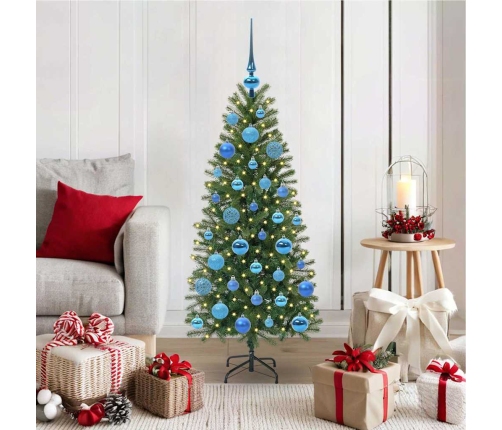 Mākslīgā Ziemassvētku Eglīte Su 150 Led Zaļa 120 Cm Pe Un Pvc Vidaxl