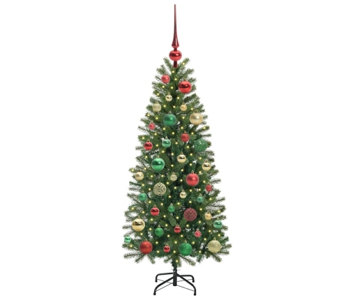 Mākslīgā Ziemassvētku Eglīte Su 150 Led Zaļa 120 Cm Pe Un Pvc Vidaxl