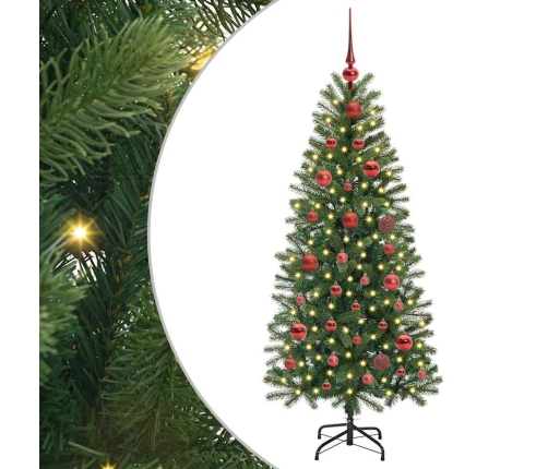 Mākslīgā Ziemassvētku Eglīte Su 150 Led Zaļa 150 Cm Pe Un Pvc Vidaxl