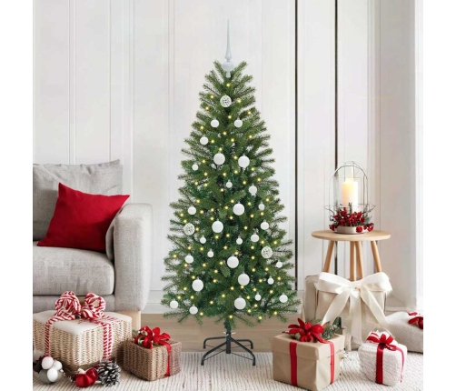 Mākslīgā Ziemassvētku Eglīte Su 150 Led Zaļa 150 Cm Pe Un Pvc Vidaxl