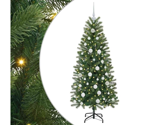 Mākslīgā Ziemassvētku Eglīte Su 150 Led Zaļa 150 Cm Pe Un Pvc Vidaxl