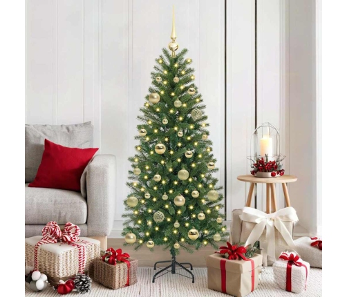 Mākslīgā Ziemassvētku Eglīte Su 150 Led Zaļa 150 Cm Pe Un Pvc Vidaxl