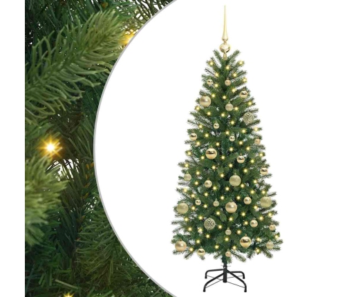 Mākslīgā Ziemassvētku Eglīte Su 150 Led Zaļa 150 Cm Pe Un Pvc Vidaxl