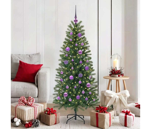 Mākslīgā Ziemassvētku Eglīte Su 150 Led Zaļa 150 Cm Pe Un Pvc Vidaxl