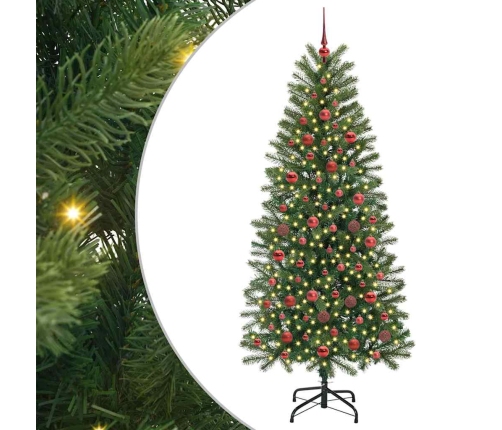 Mākslīgā Ziemassvētku Eglīte Su 300 Led Zaļa 180 Cm Pe Un Pvc Vidaxl