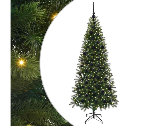 Mākslīgā Ziemassvētku Eglīte Su 300 Led Zaļa 180 Cm Pe Un Pvc Vidaxl