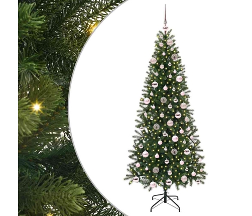 Mākslīgā Ziemassvētku Eglīte Su 300 Led Zaļa 180 Cm Pe Un Pvc Vidaxl