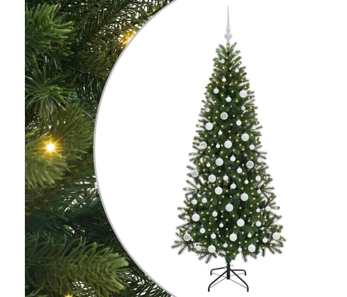 Mākslīgā Ziemassvētku Eglīte Su 300 Led Zaļa 180 Cm Pe Un Pvc Vidaxl