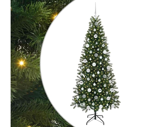 Mākslīgā Ziemassvētku Eglīte Su 300 Led Zaļa 180 Cm Pe Un Pvc Vidaxl