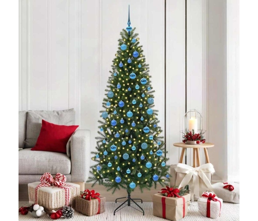 Mākslīgā Ziemassvētku Eglīte Su 300 Led Zaļa 180 Cm Pe Un Pvc Vidaxl