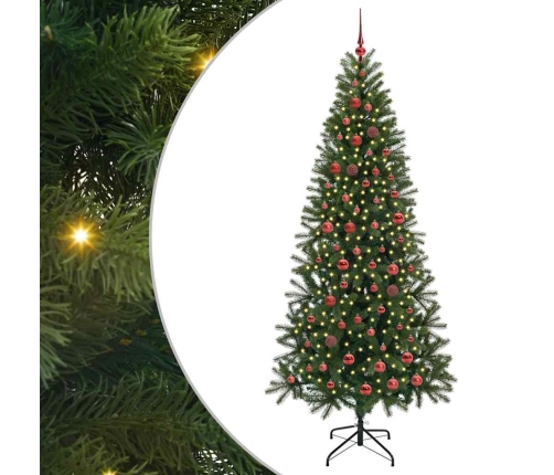 Mākslīgā Ziemassvētku Eglīte Su 300 Led Zaļa 210 Cm Pe Un Pvc Vidaxl