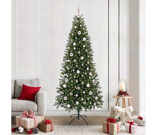 Mākslīgā Ziemassvētku Eglīte Su 300 Led Zaļa 210 Cm Pe Un Pvc Vidaxl