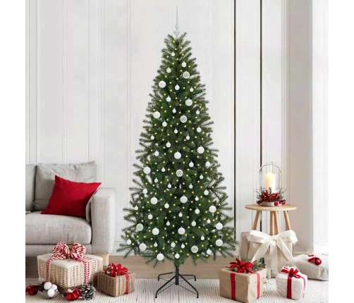 Mākslīgā Ziemassvētku Eglīte Su 300 Led Zaļa 210 Cm Pe Un Pvc Vidaxl