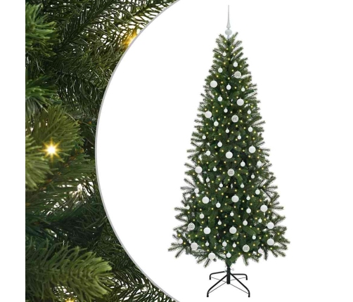 Mākslīgā Ziemassvētku Eglīte Su 300 Led Zaļa 210 Cm Pe Un Pvc Vidaxl