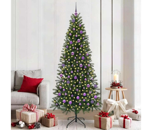 Mākslīgā Ziemassvētku Eglīte Su 300 Led Zaļa 210 Cm Pe Un Pvc Vidaxl