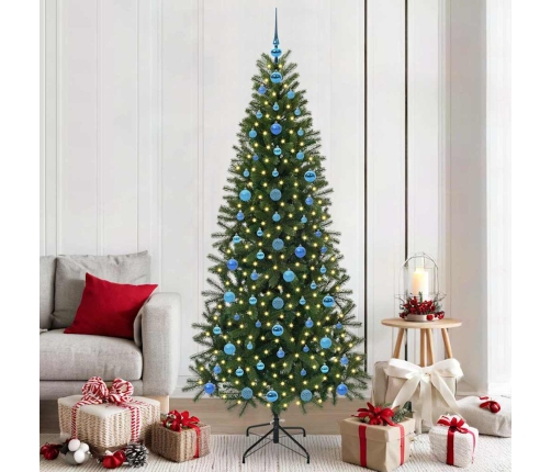 Mākslīgā Ziemassvētku Eglīte Su 300 Led Zaļa 210 Cm Pe Un Pvc Vidaxl