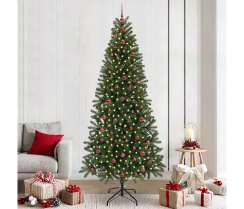 Mākslīgā Ziemassvētku Eglīte Su 300 Led Zaļa 240 Cm Pe Un Pvc Vidaxl