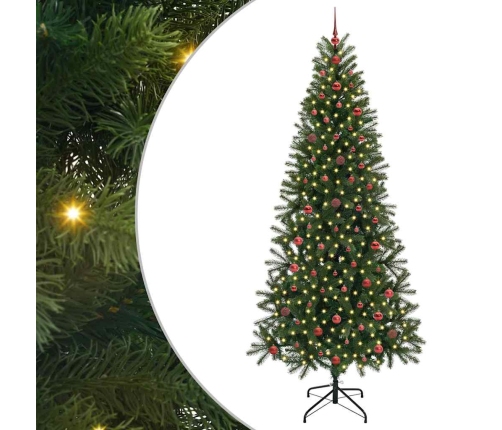 Mākslīgā Ziemassvētku Eglīte Su 300 Led Zaļa 240 Cm Pe Un Pvc Vidaxl