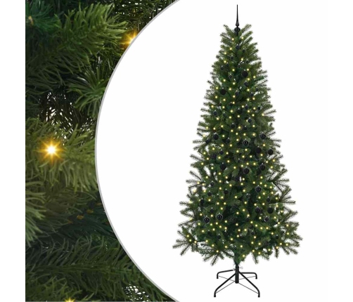 Mākslīgā Ziemassvētku Eglīte Su 300 Led Zaļa 240 Cm Pe Un Pvc Vidaxl