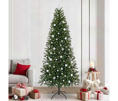 Mākslīgā Ziemassvētku Eglīte Su 300 Led Zaļa 240 Cm Pe Un Pvc Vidaxl