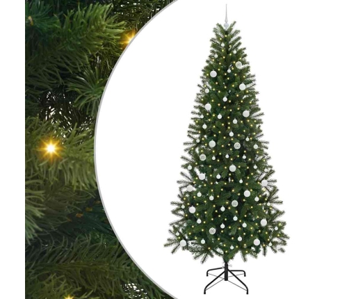 Mākslīgā Ziemassvētku Eglīte Su 300 Led Zaļa 240 Cm Pe Un Pvc Vidaxl