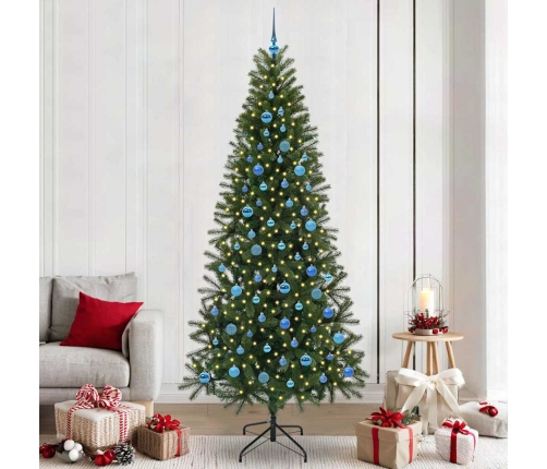 Mākslīgā Ziemassvētku Eglīte Su 300 Led Zaļa 240 Cm Pe Un Pvc Vidaxl