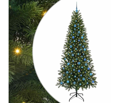 Mākslīgā Ziemassvētku Eglīte Su 300 Led Zaļa 240 Cm Pe Un Pvc Vidaxl