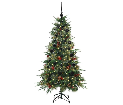 Mākslīgā Saliekamā Ziemassvētku Egle Zaļa 150 Cm Pe Un Pvc Vidaxl