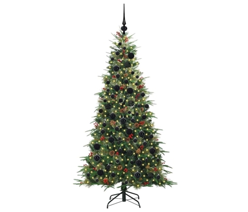 Mākslīgā Saliekamā Ziemassvētku Egle Zaļa 180 Cm Pe Un Pvc Vidaxl