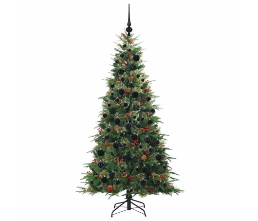 Mākslīgā Saliekamā Ziemassvētku Egle Zaļa 180 Cm Pe Un Pvc Vidaxl