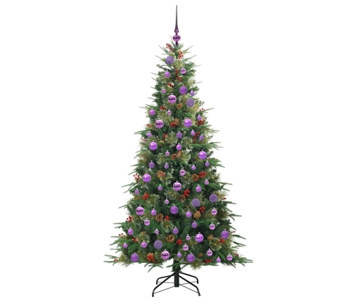 Mākslīgā Saliekamā Ziemassvētku Egle Zaļa 180 Cm Pe Un Pvc Vidaxl