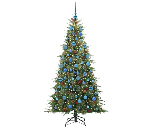 Mākslīgā Saliekamā Ziemassvētku Egle Zaļa 180 Cm Pe Un Pvc Vidaxl