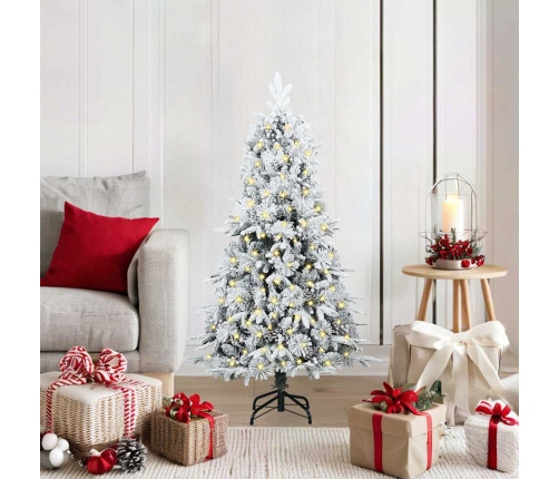 Mākslīgā Saliekamā Ziemassvētku Egle Zaļa 120 Cm Pe Un Pvc Vidaxl