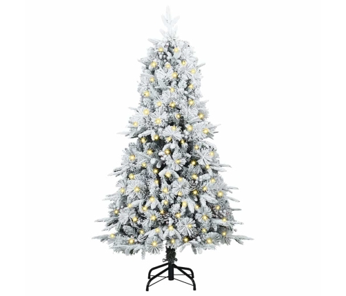 Mākslīgā Saliekamā Ziemassvētku Egle Zaļa 120 Cm Pe Un Pvc Vidaxl