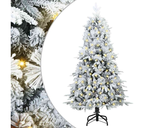 Mākslīgā Saliekamā Ziemassvētku Egle Zaļa 120 Cm Pe Un Pvc Vidaxl