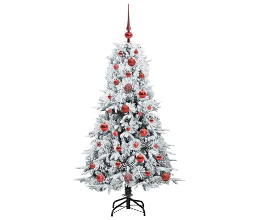 Mākslīgā Saliekamā Ziemassvētku Egle Zaļa 120 Cm Pe Un Pvc Vidaxl