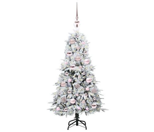 Mākslīgā Saliekamā Ziemassvētku Egle Zaļa 120 Cm Pe Un Pvc Vidaxl