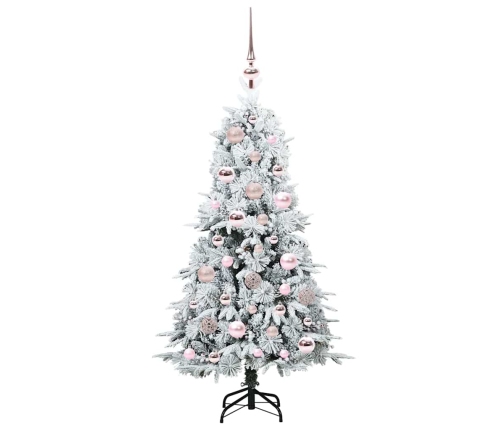 Mākslīgā Saliekamā Ziemassvētku Egle Zaļa 120 Cm Pe Un Pvc Vidaxl