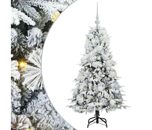 Mākslīgā Saliekamā Ziemassvētku Egle Zaļa 120 Cm Pe Un Pvc Vidaxl