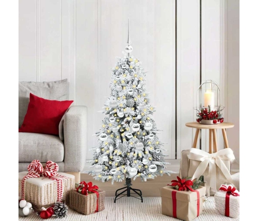 Mākslīgā Saliekamā Ziemassvētku Egle Zaļa 120 Cm Pe Un Pvc Vidaxl