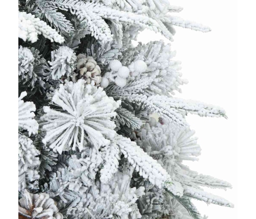 Mākslīgā Saliekamā Ziemassvētku Egle Zaļa 120 Cm Pe Un Pvc Vidaxl