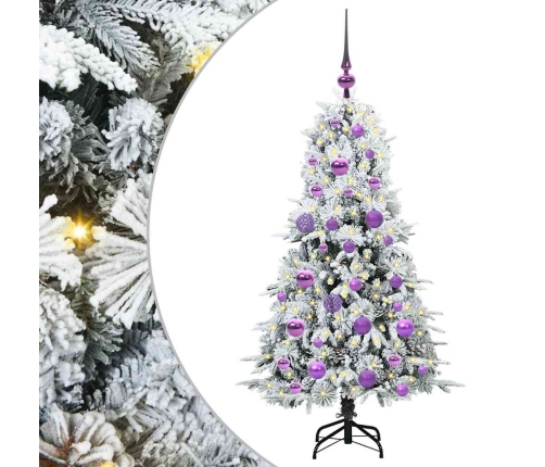 Mākslīgā Saliekamā Ziemassvētku Egle Zaļa 120 Cm Pe Un Pvc Vidaxl