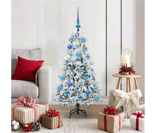 Mākslīgā Saliekamā Ziemassvētku Egle Zaļa 120 Cm Pe Un Pvc Vidaxl