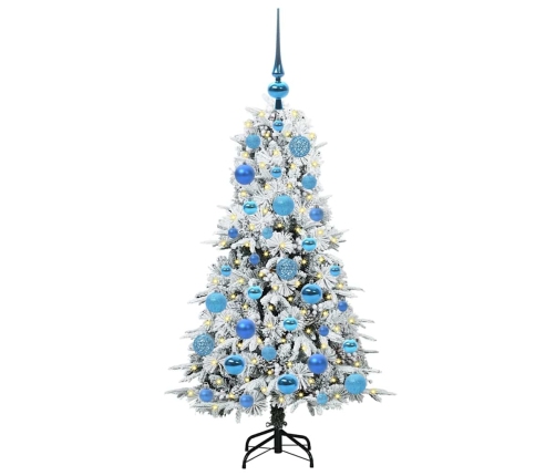 Mākslīgā Saliekamā Ziemassvētku Egle Zaļa 120 Cm Pe Un Pvc Vidaxl