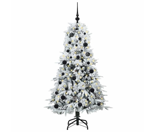 Mākslīgā Saliekamā Ziemassvētku Egle Zaļa 150 Cm Pe Un Pvc Vidaxl