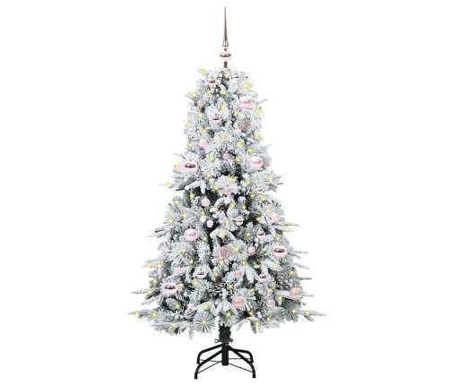 Mākslīgā Saliekamā Ziemassvētku Egle Zaļa 150 Cm Pe Un Pvc Vidaxl