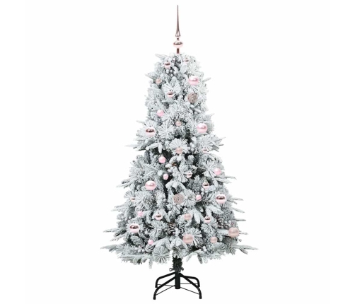 Mākslīgā Saliekamā Ziemassvētku Egle Zaļa 150 Cm Pe Un Pvc Vidaxl