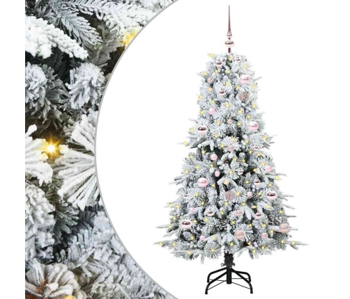 Mākslīgā Saliekamā Ziemassvētku Egle Zaļa 150 Cm Pe Un Pvc Vidaxl