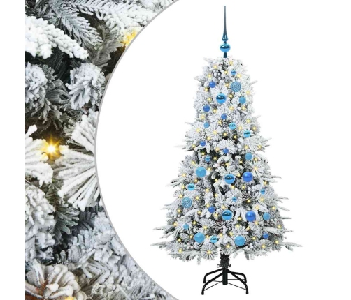 Mākslīgā Saliekamā Ziemassvētku Egle Zaļa 150 Cm Pe Un Pvc Vidaxl